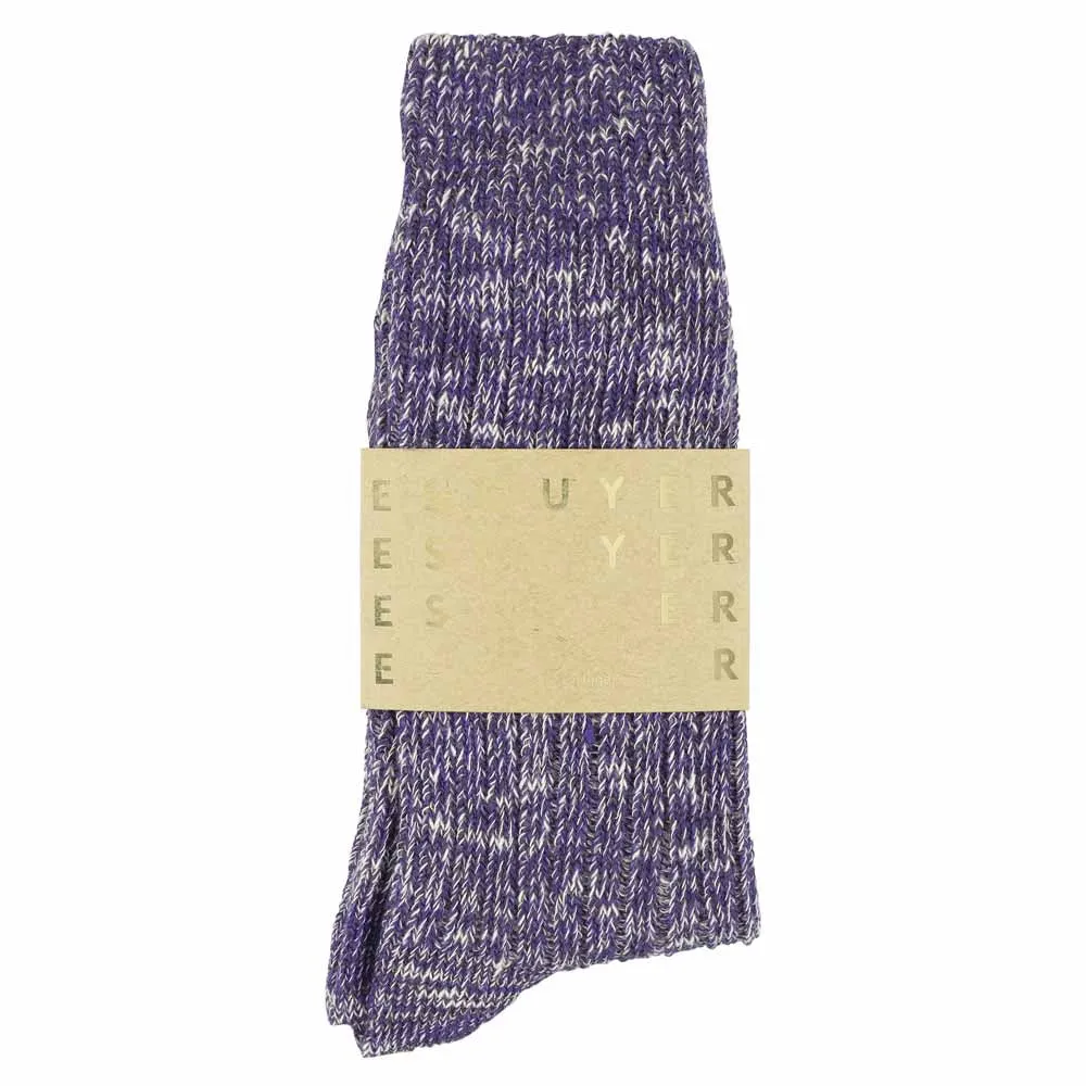 Melange Socks Purple