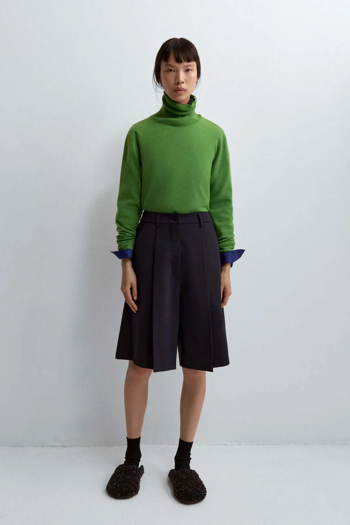 Merino Wool Turtleneck Sweater - Herba