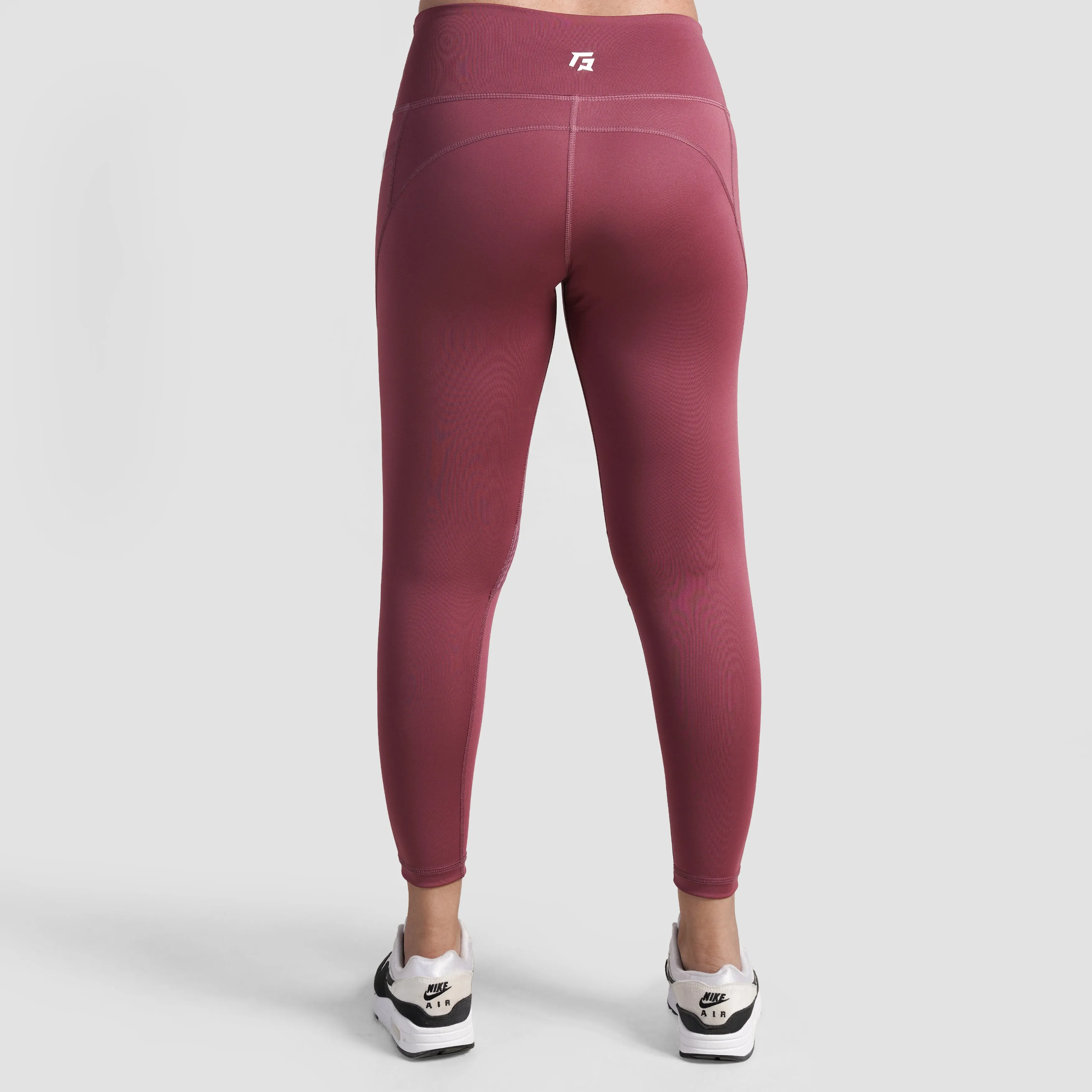 Mesh Pulse Leggings (Dusty Pink)