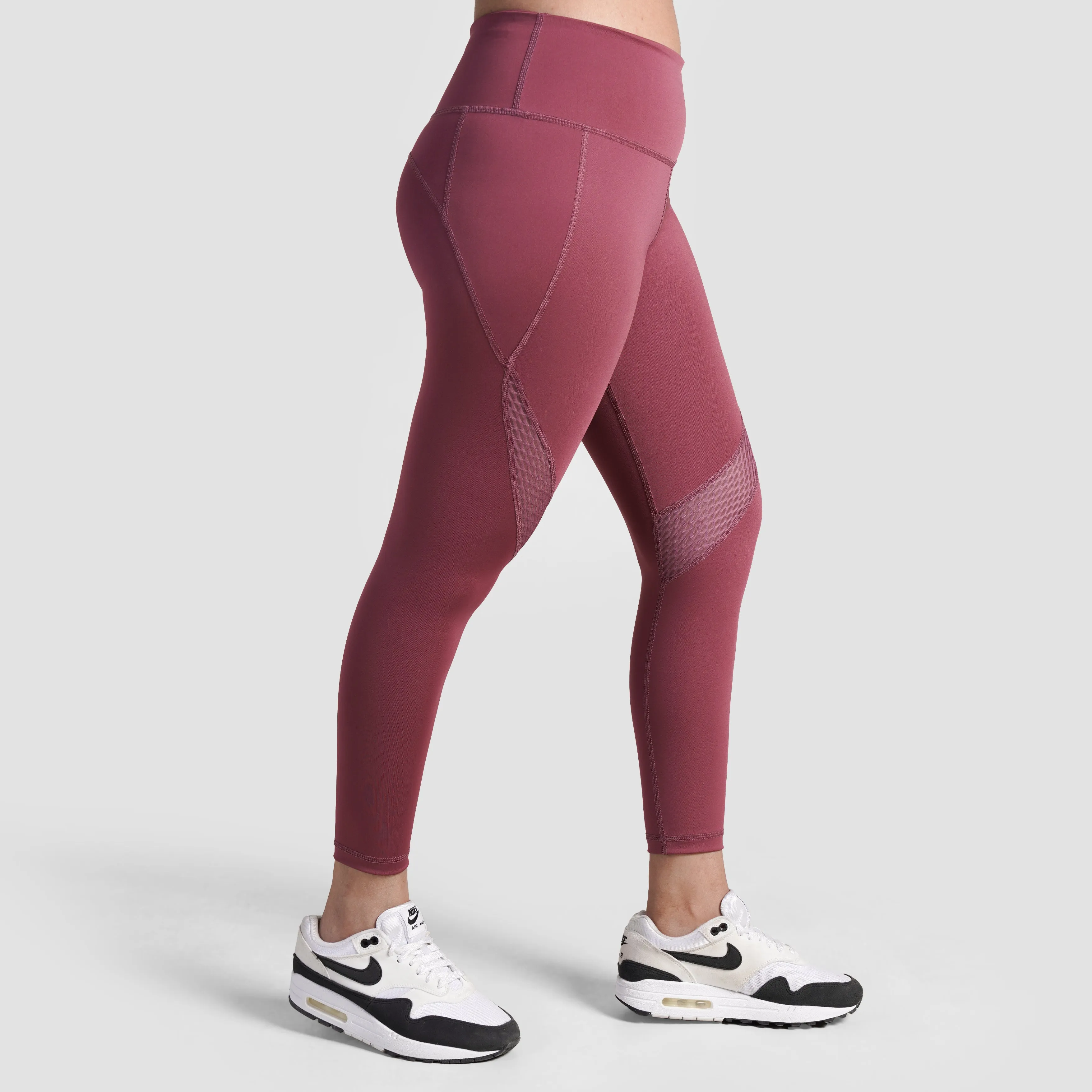 Mesh Pulse Leggings (Dusty Pink)