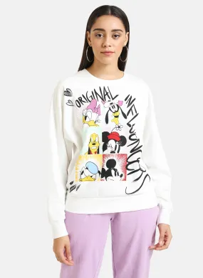 Mickey & Friends Disney Printed Oversized Sweatshirt