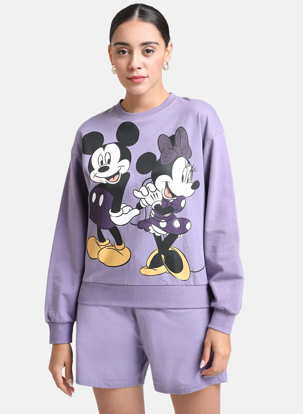 Mickey And Minnie Disney Printed Sweat