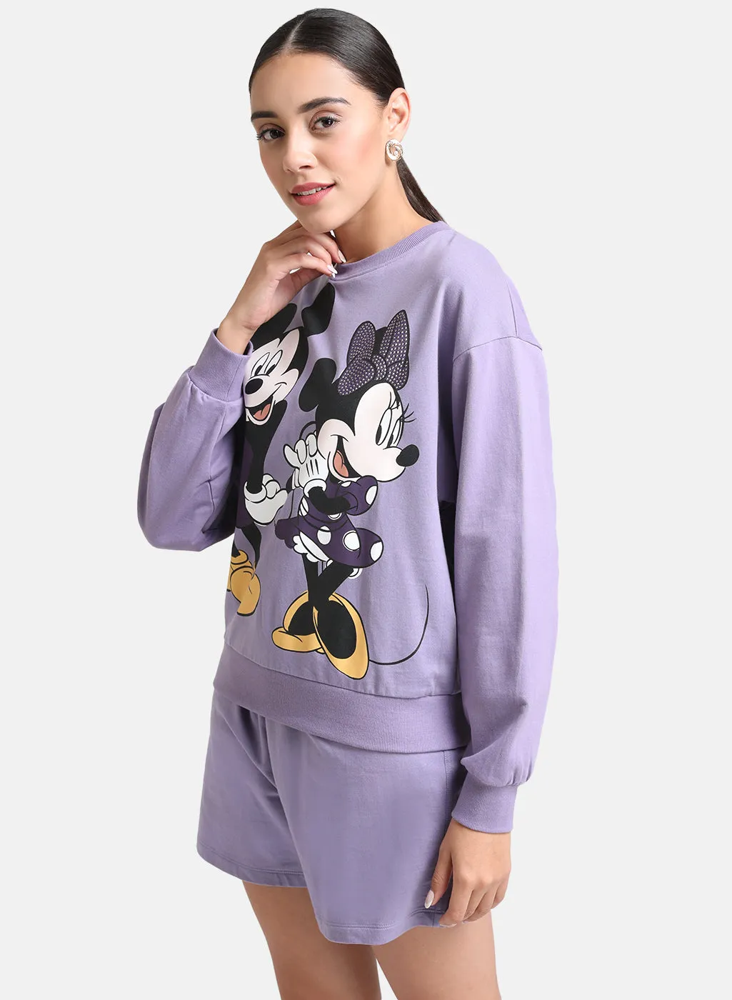 Mickey And Minnie Disney Printed Sweat