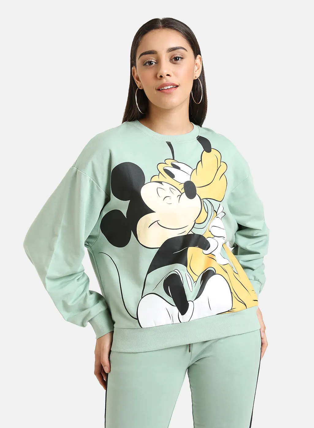 Mickey Mouse & Pluto Disney Printed Sweatshirt