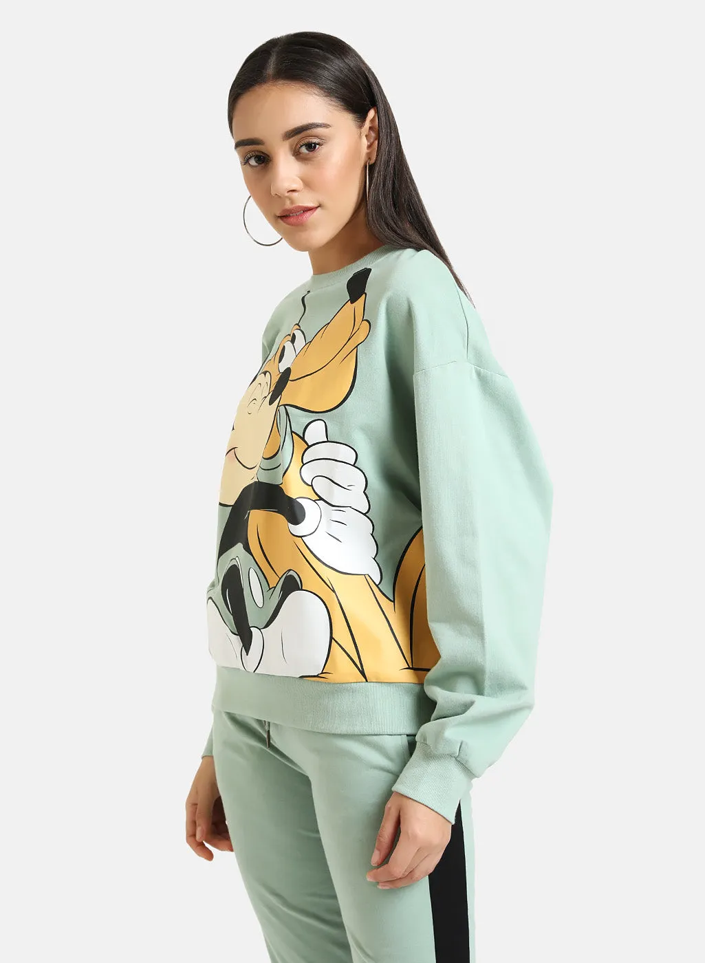 Mickey Mouse & Pluto Disney Printed Sweatshirt