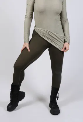 Midrise Leggings in Khaki Cloud