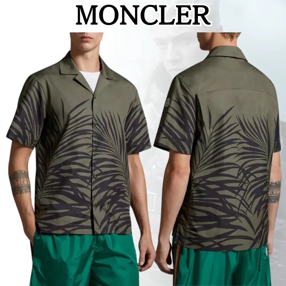 MONCLER  |Corduroy Street Style Long Sleeves Plain Cotton