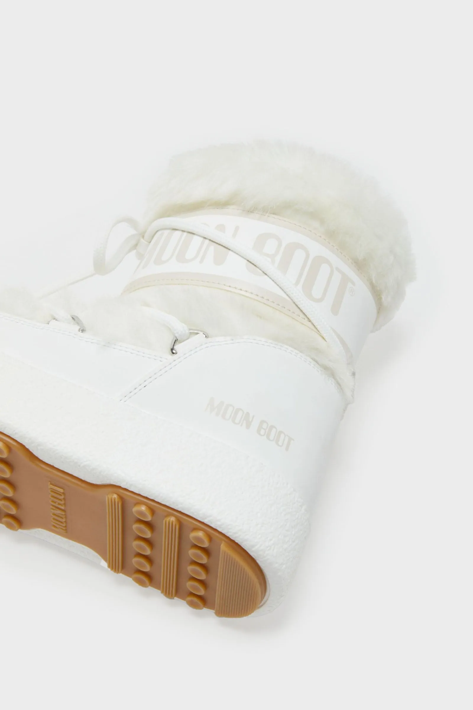 Moon Boot Ltrack Faux Fur Bianco Donna