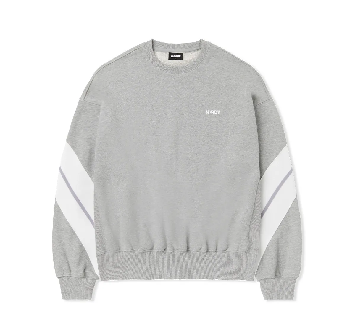 NERDY  |Crew Neck Unisex Street Style Long Sleeves Plain Oversized