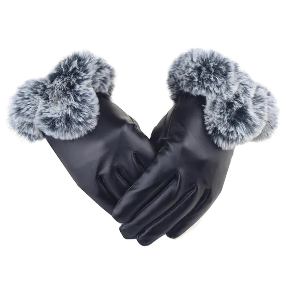 New Thermal Lined Black Driven Winter Gloves