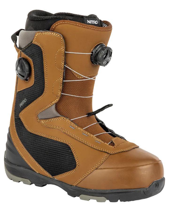 Nitro Club BOA Snowboard Boots - Brown/Black - 2023