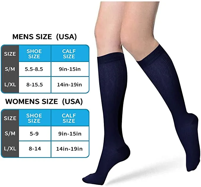 Pink Red Compression Blood Circulation Promotion Slimming Socks for Men