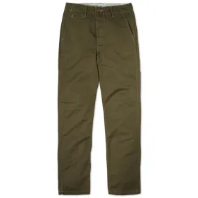 Post Overalls Double Needle PantsOlive Drab Twill