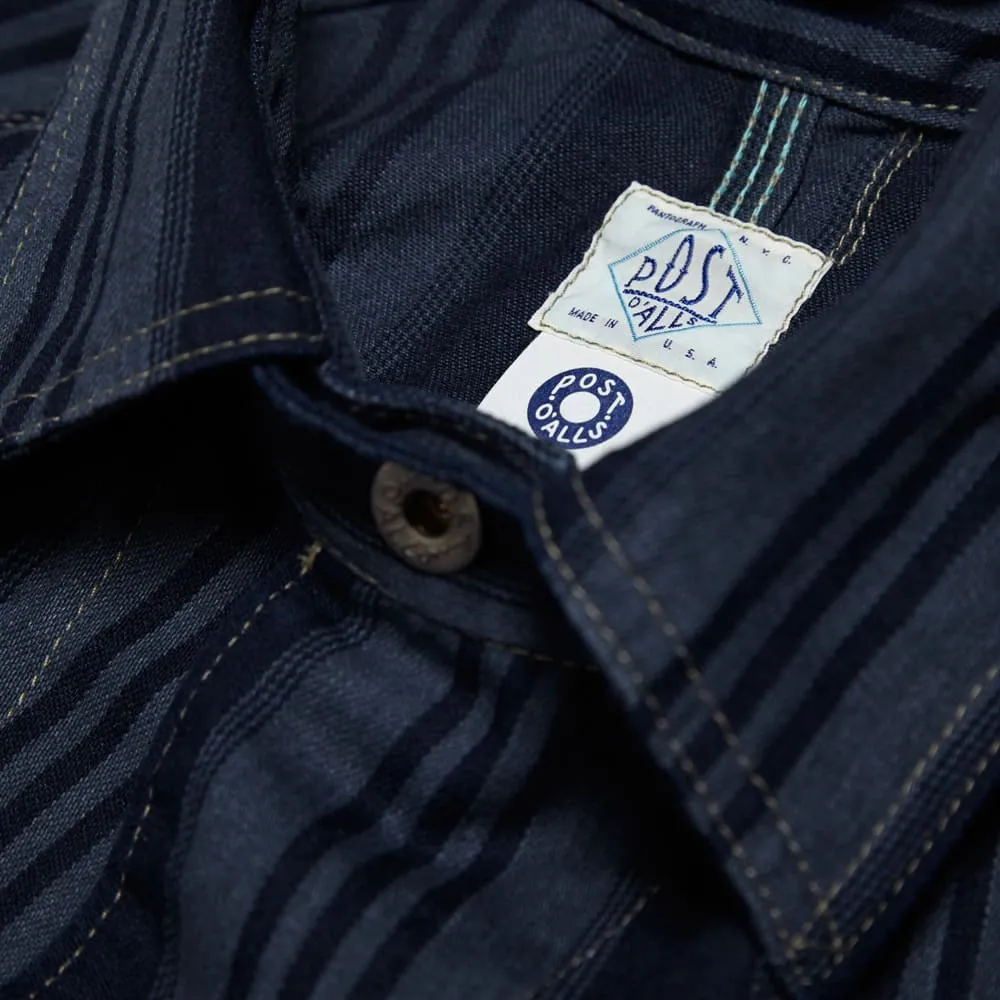 Post Overalls Engineers JacketMidnight Denim Stripe