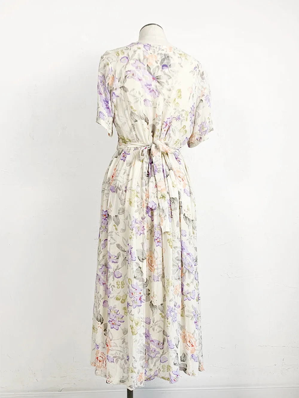 PP Pastel Floral Print Dress With Beaded Detail