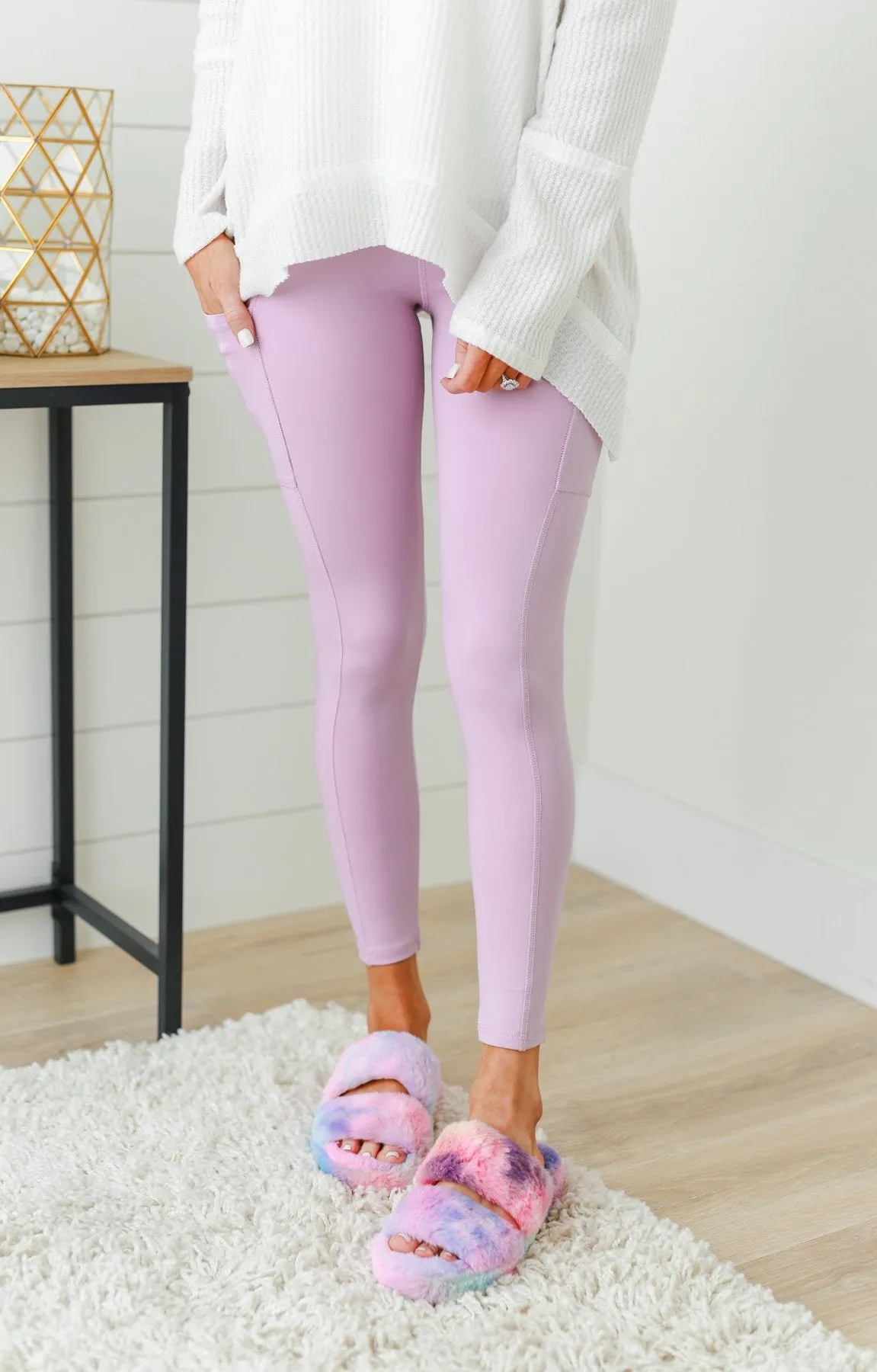 Pulse Basics Athleisure Leggings- Lilac