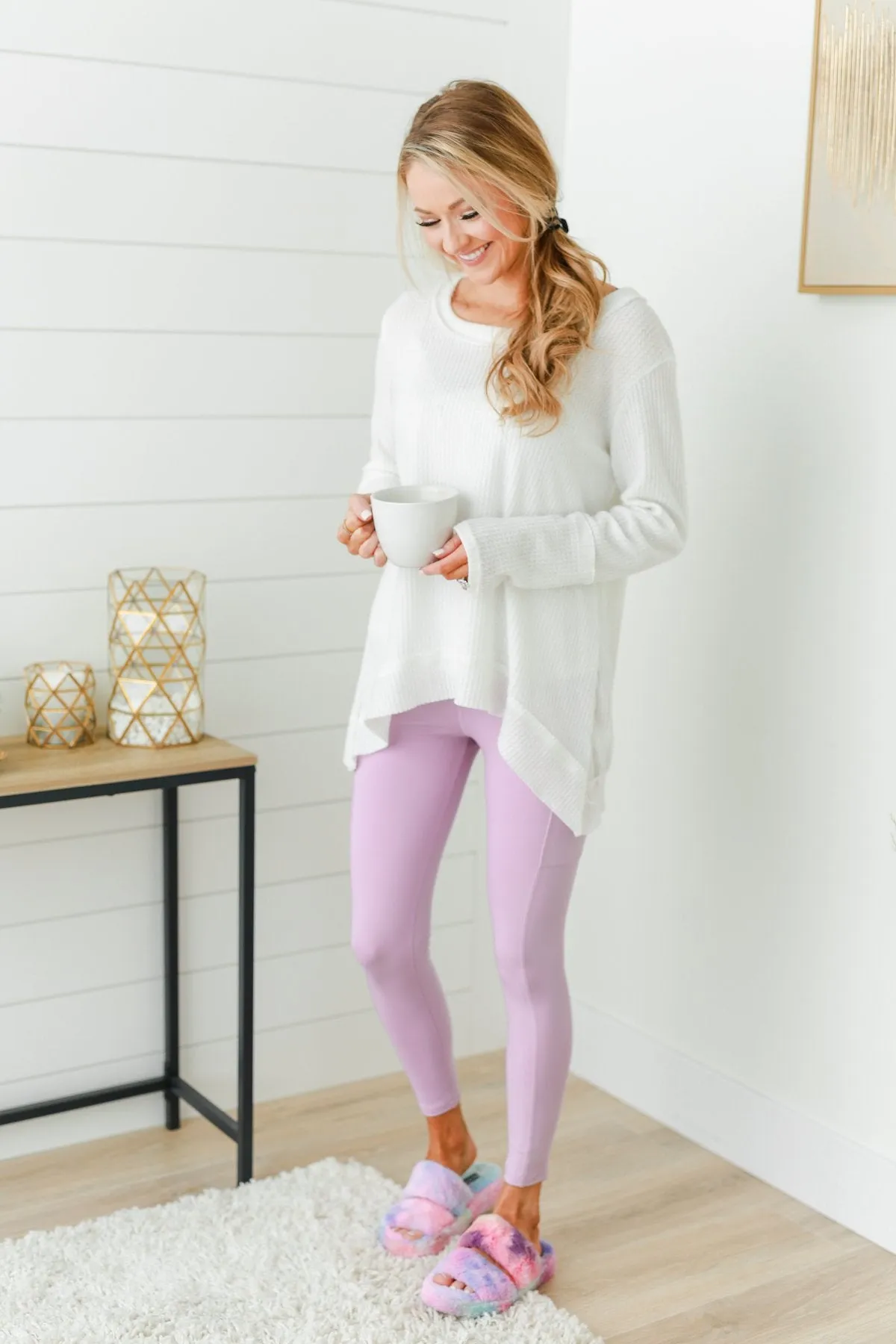 Pulse Basics Athleisure Leggings- Lilac