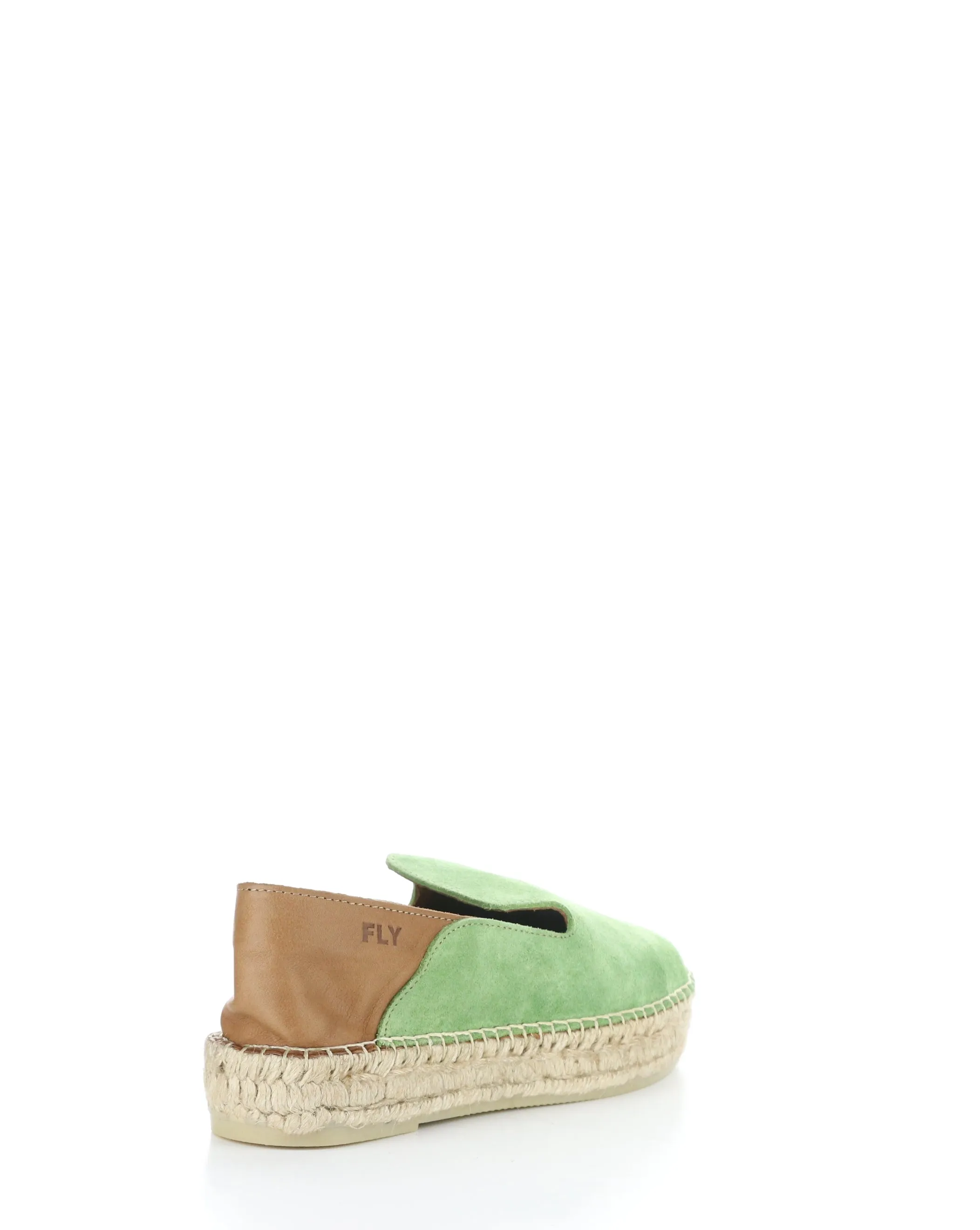 PULY522FLY 002 GREEN/TAN Round Toe Shoes