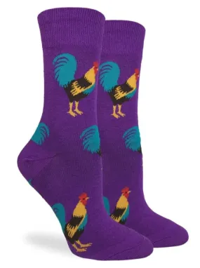 Purple Rooster Socks