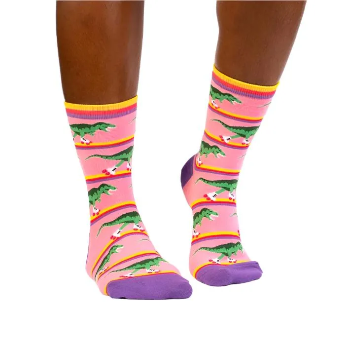 Rawr-ler Rink Womens Crew Socks