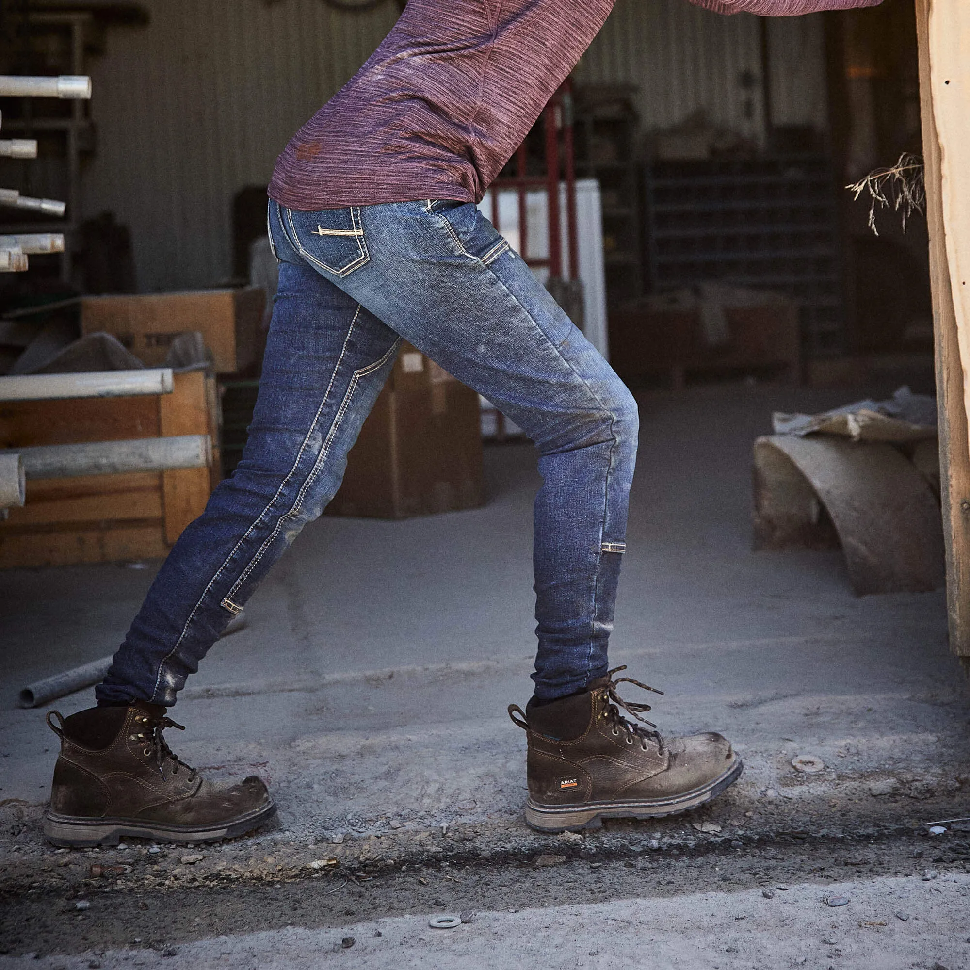 Rebar DuraStretch Riveter Double Front Straight Jean