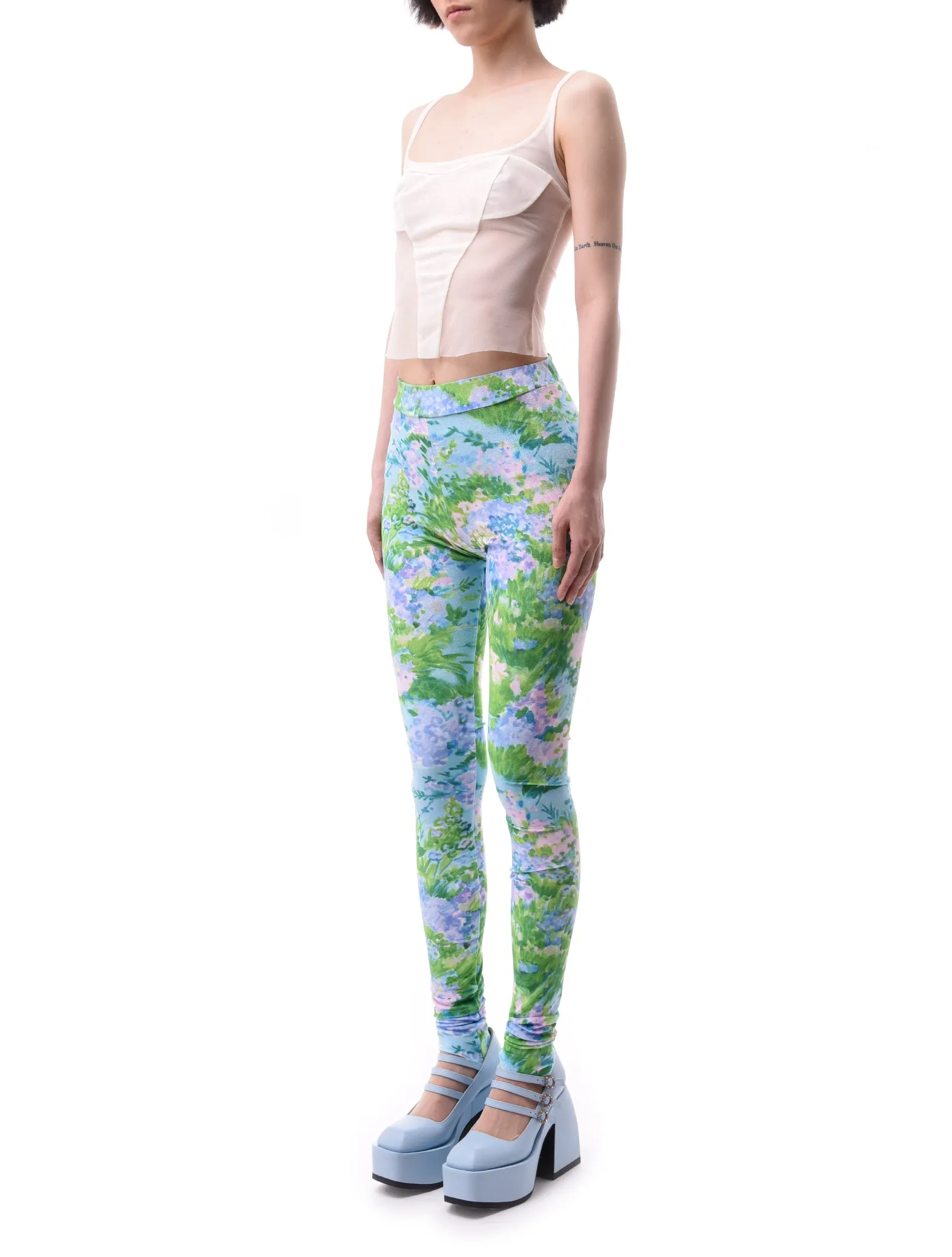 Richard Quinn Monet Stirrup Leggings