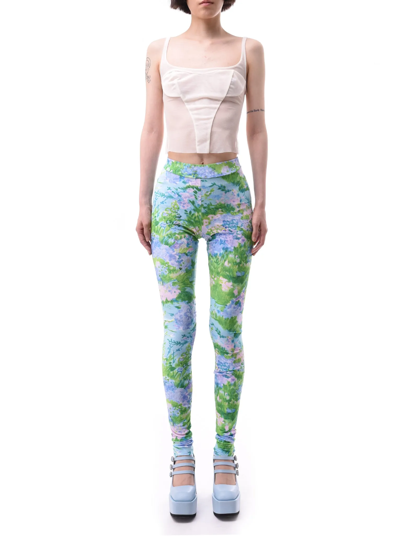 Richard Quinn Monet Stirrup Leggings