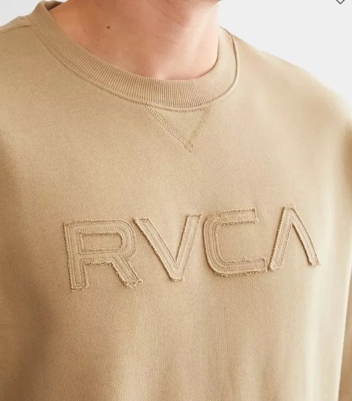 RVCA  |Crew Neck Unisex Street Style Long Sleeves Plain Cotton