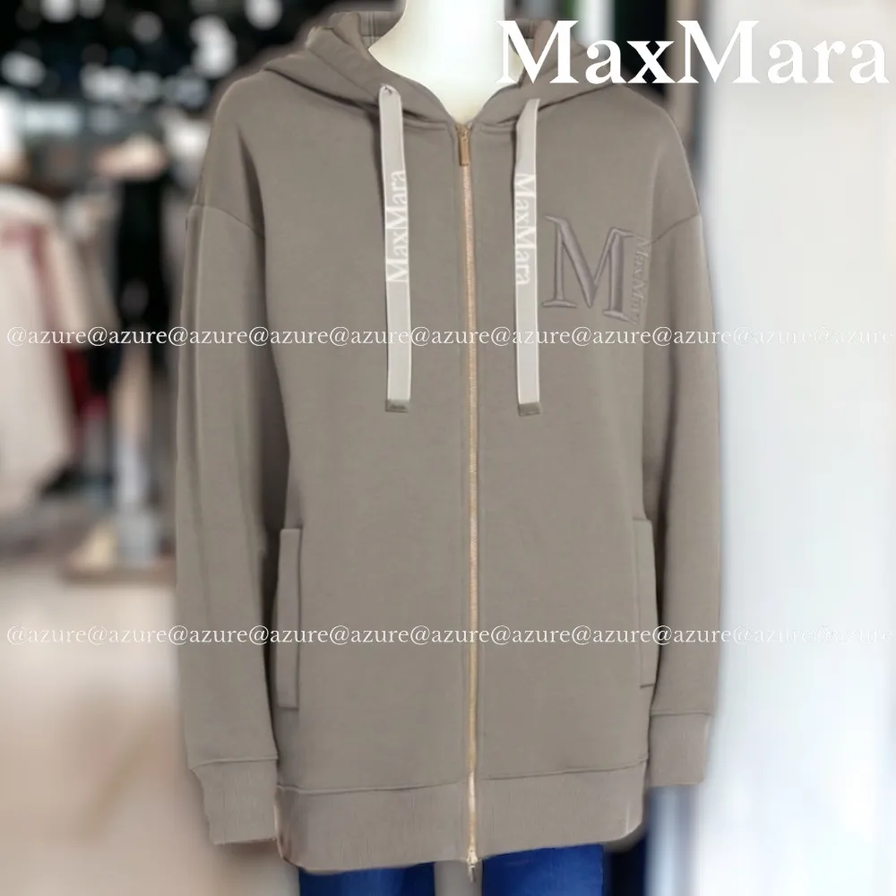 S Max Mara  |Blended Fabrics Street Style Long Sleeves Plain Cotton