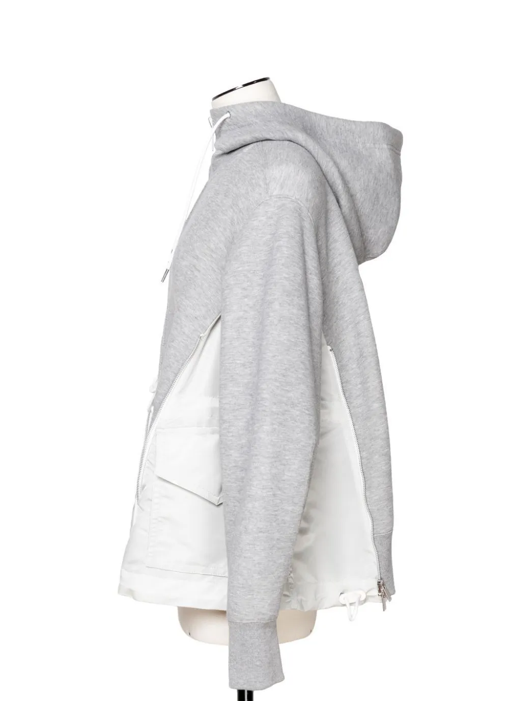 sacai  |Sweat Blended Fabrics Street Style Long Sleeves Plain Cotton