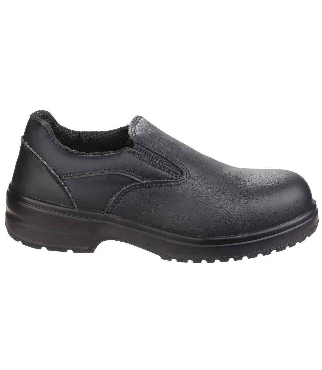 Safety fs94c ladies safety slip on / womens shoes black Amblers