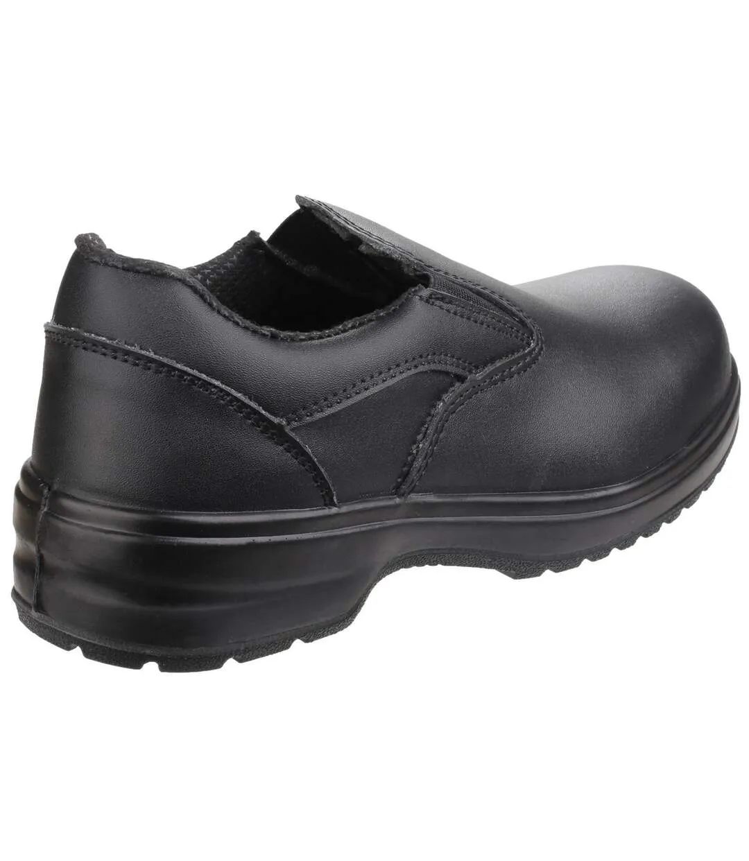 Safety fs94c ladies safety slip on / womens shoes black Amblers