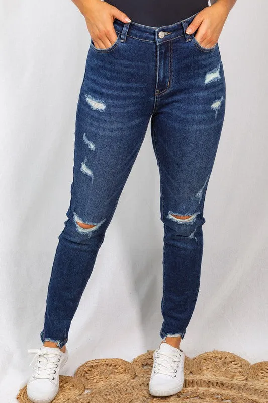 Shana Distressed Denim