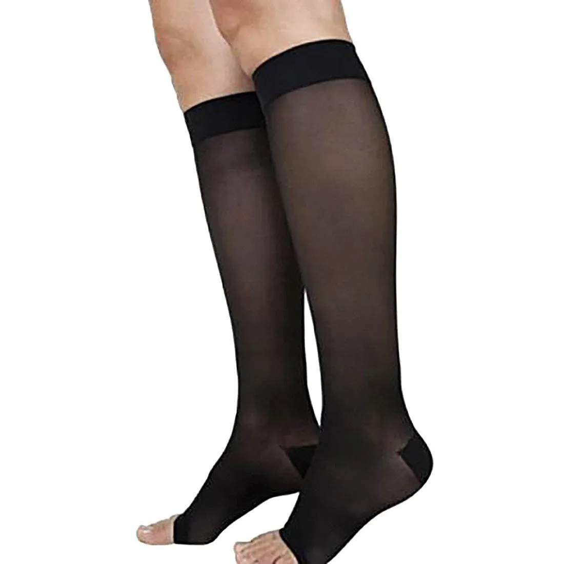 Sigvaris Sheer Knee High, Open Toe