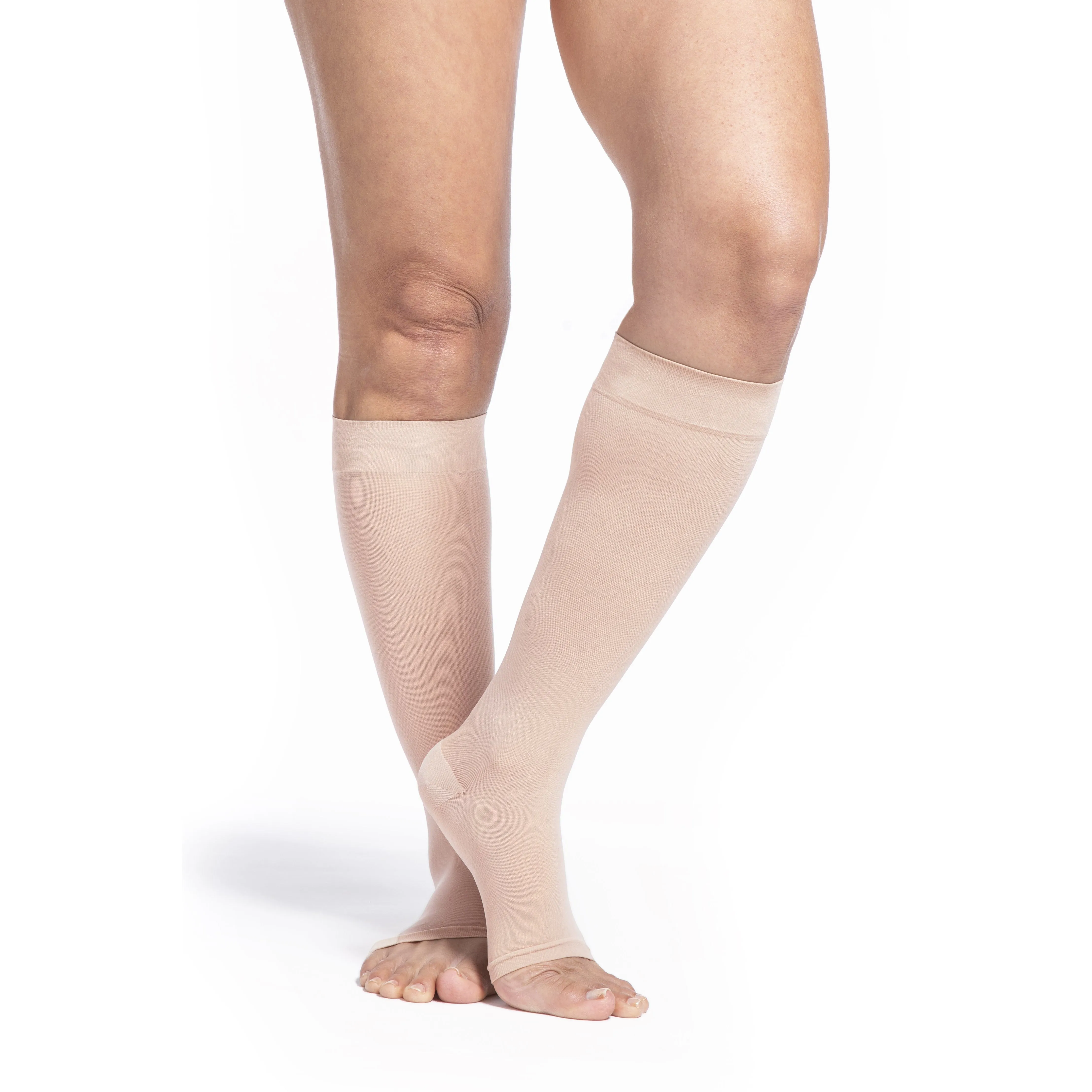 Sigvaris Sheer Knee High, Open Toe