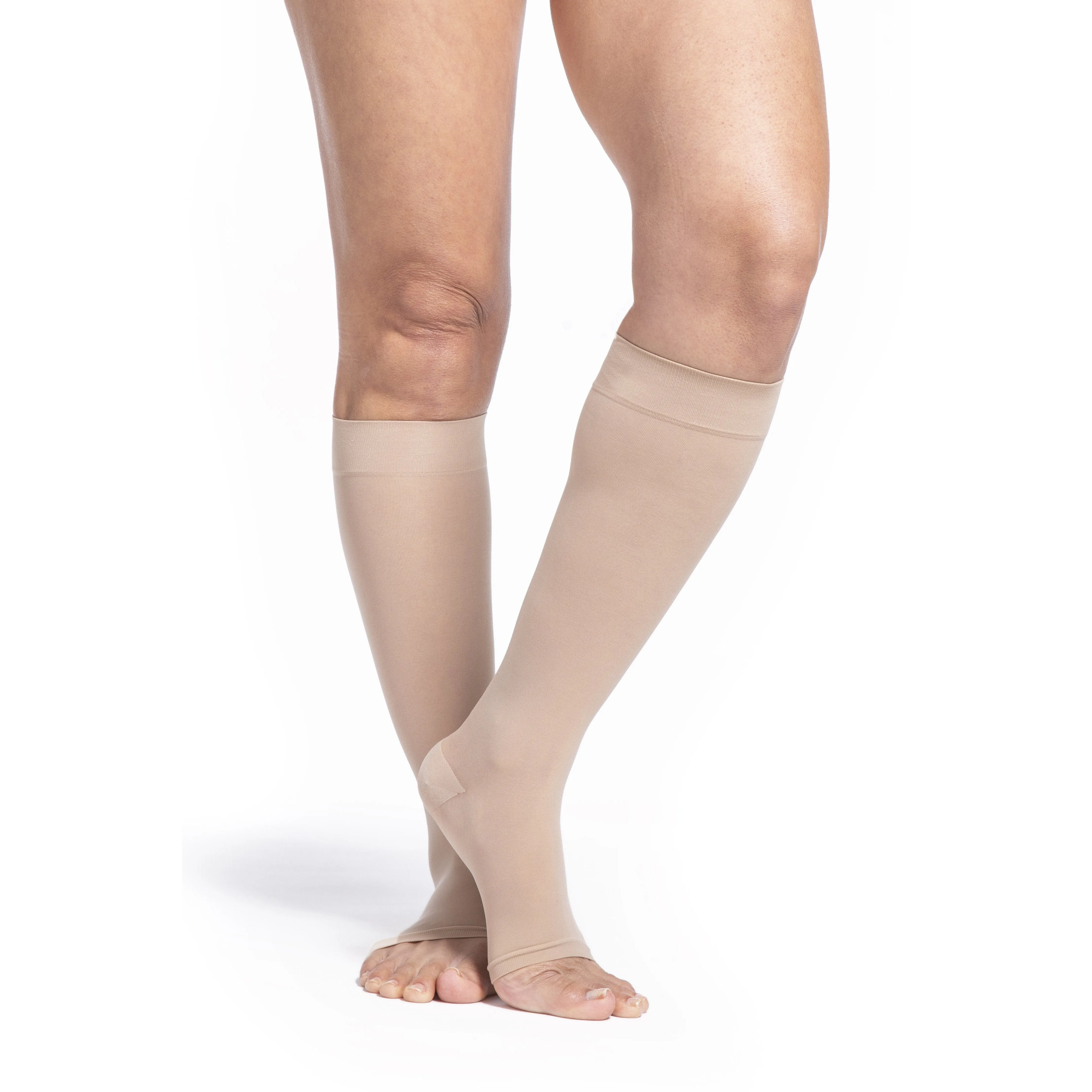 Sigvaris Sheer Knee High, Open Toe