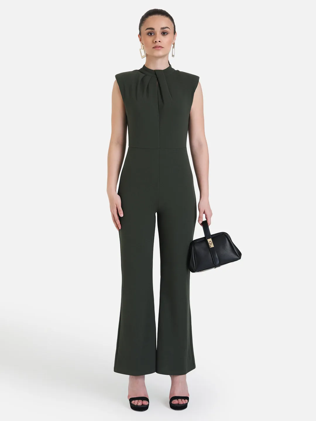 Sleeveless Key Hole Jumpsuit