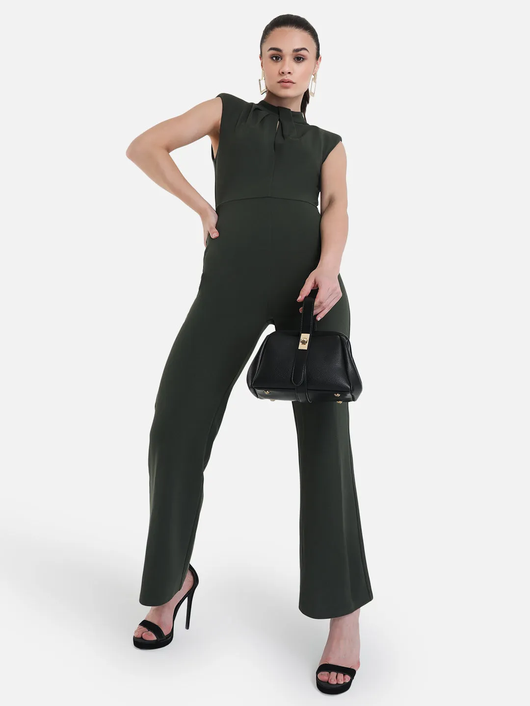 Sleeveless Key Hole Jumpsuit