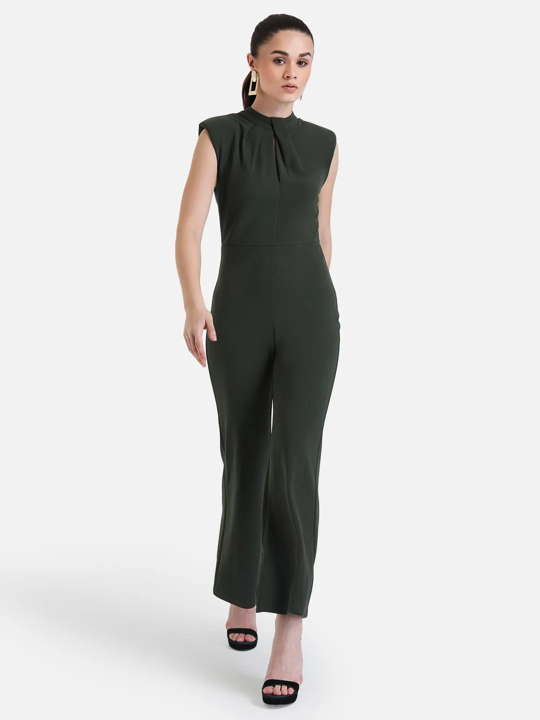 Sleeveless Key Hole Jumpsuit