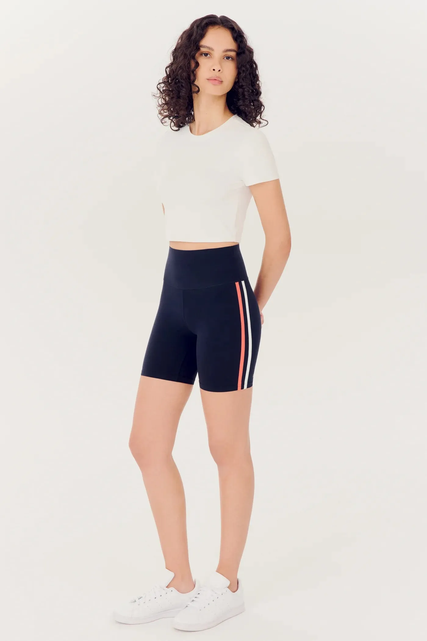 Splits 59 Airweight Short Sleeve Crop | White