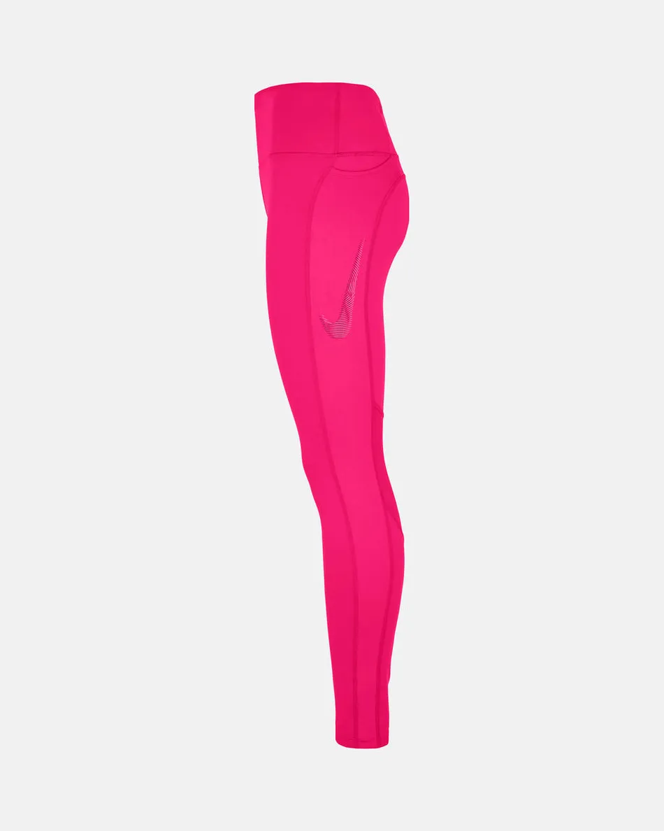 Spurs Nike Womens Mid Rise Pink Running Leggings