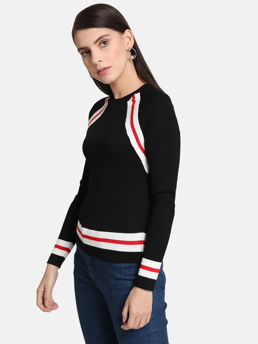 Stripe Detail Pullover