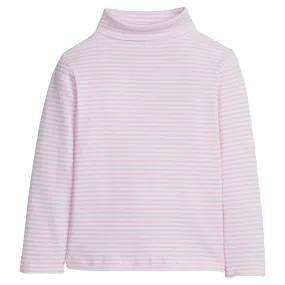 Striped Turtleneck - Light Pink