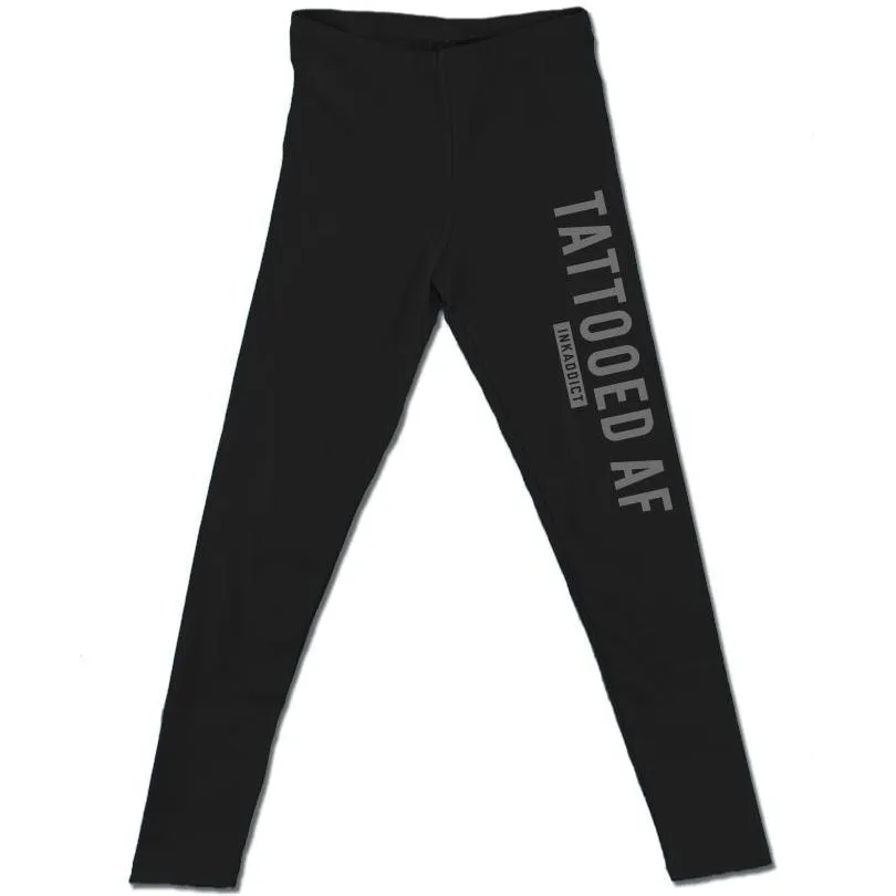 Tattooed AF Women's Black Leggings