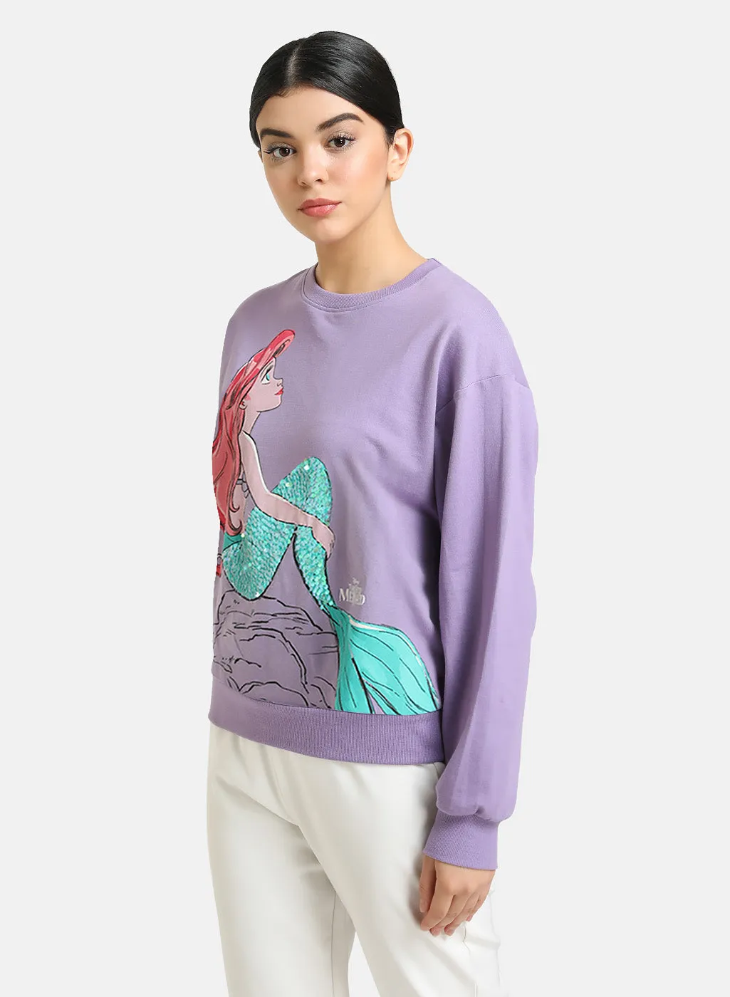 The Little Mermaid Disney Printed  Sweatshirt