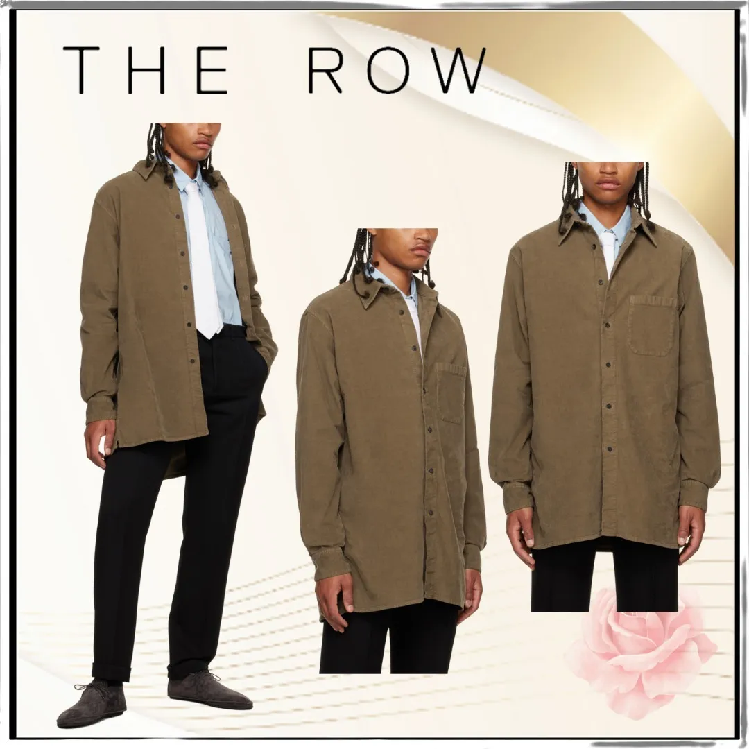 The Row  |Corduroy Long Sleeves Plain Cotton Shirts