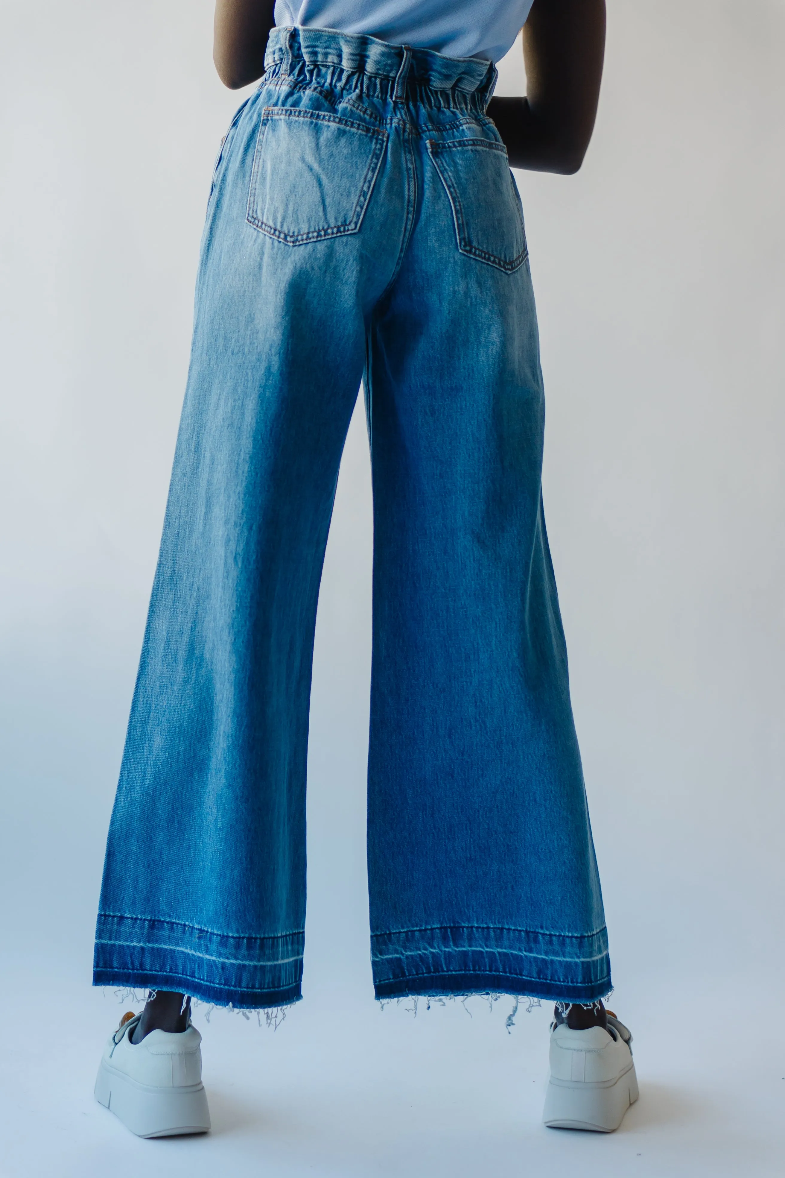 The Sikeston Super High Rise Wide Leg Jean in Medium Blue