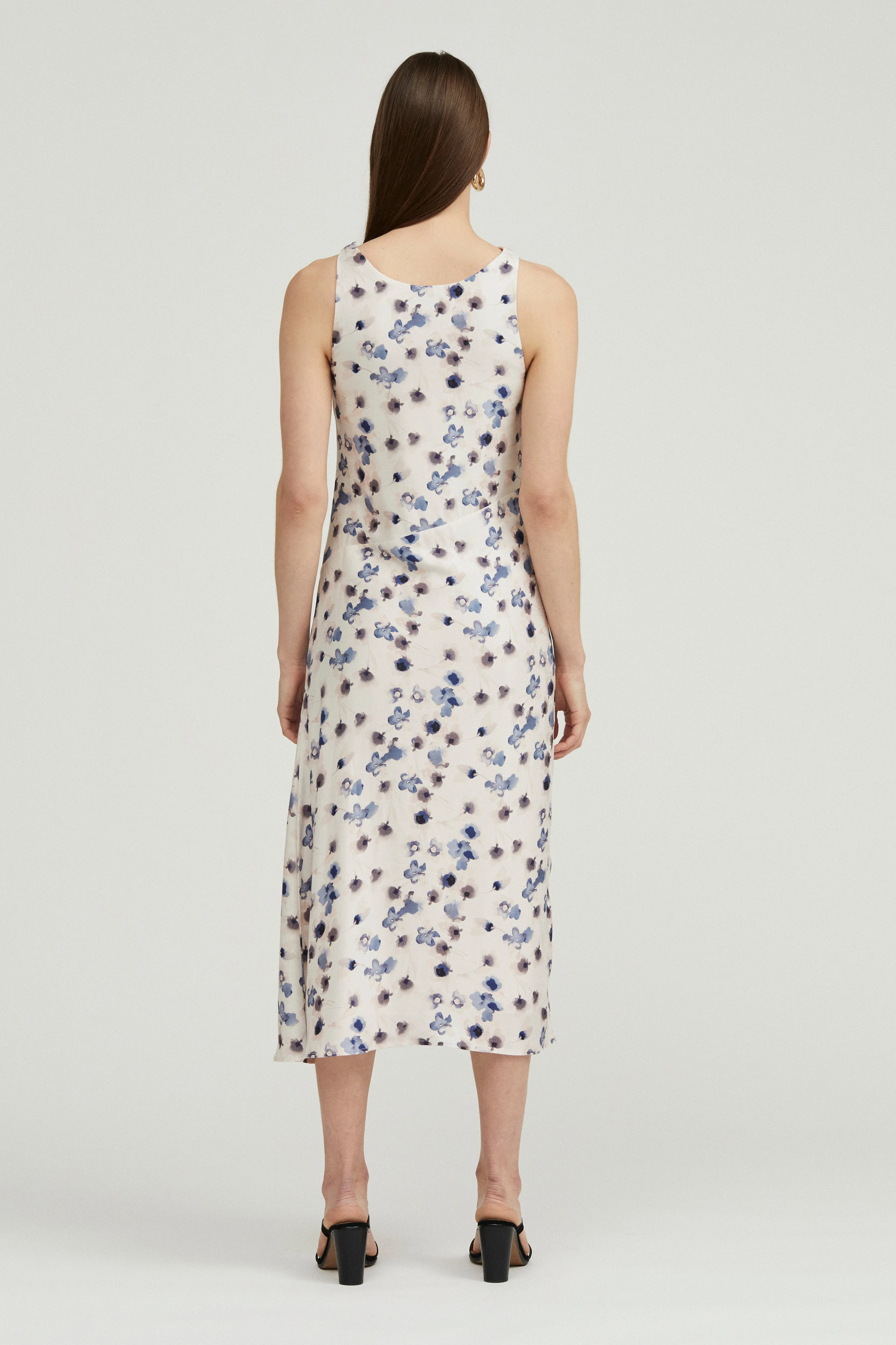 Third Form Blue Bell Cowl Slip Dress - Floral