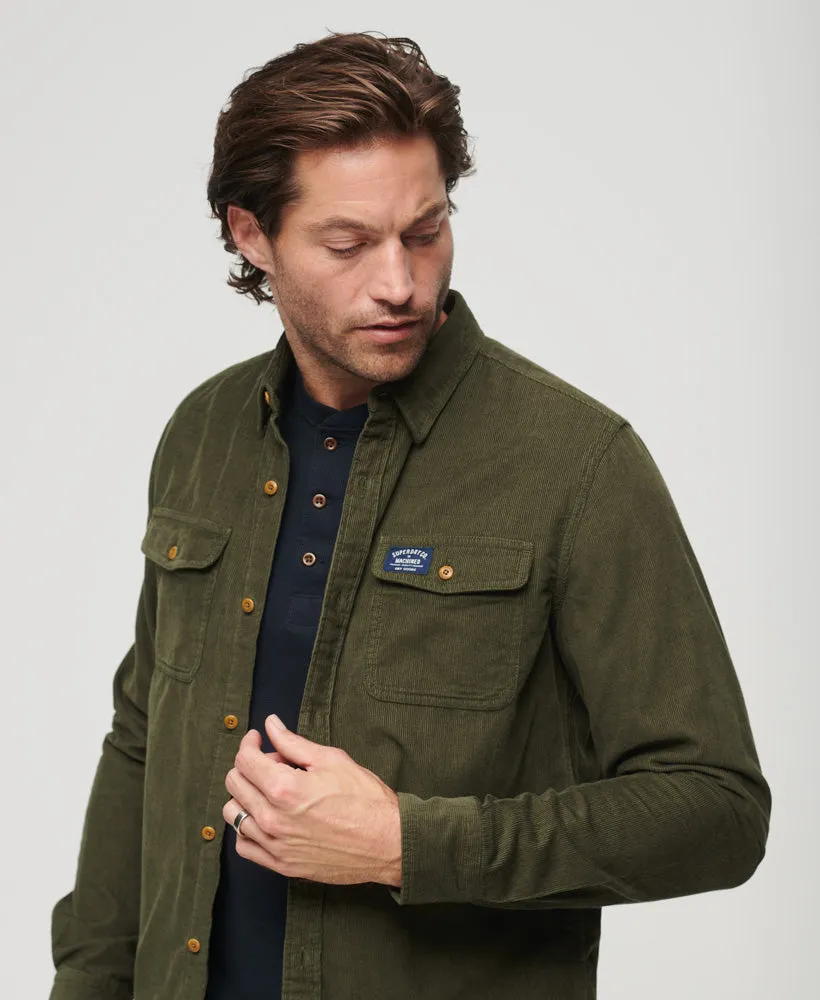 Trailsman Relaxed Fit Corduroy Shirt | Dark Moss Green