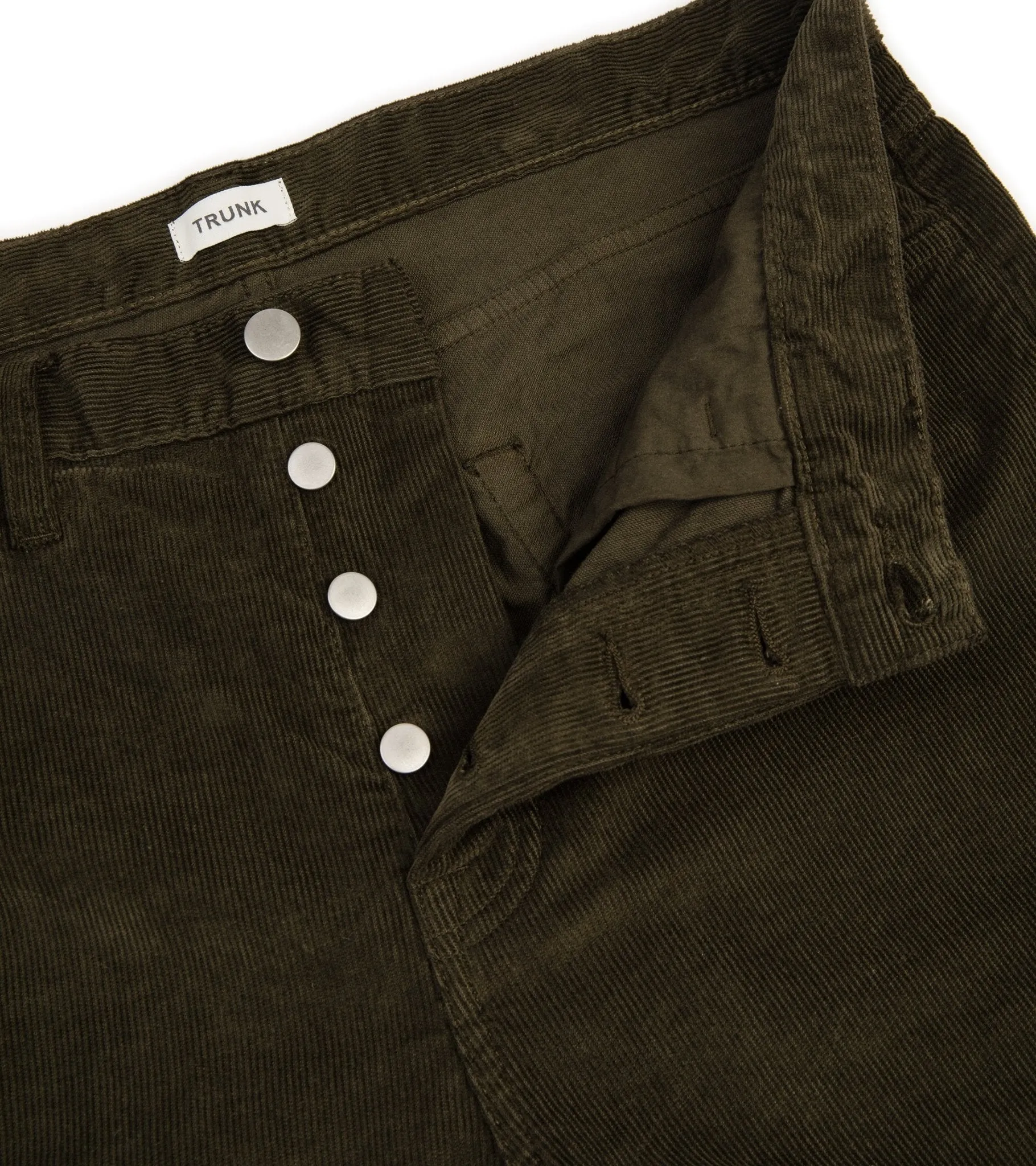 Trunk Duke Corduroy 5 Pocket Trousers: Dark Olive